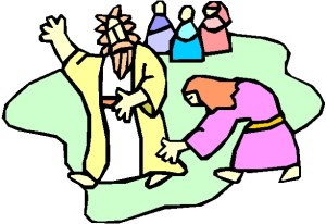 WOMEN TOUCHING JESUS' HEM