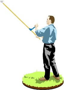 MAN WITH BRANCH CLIPPER