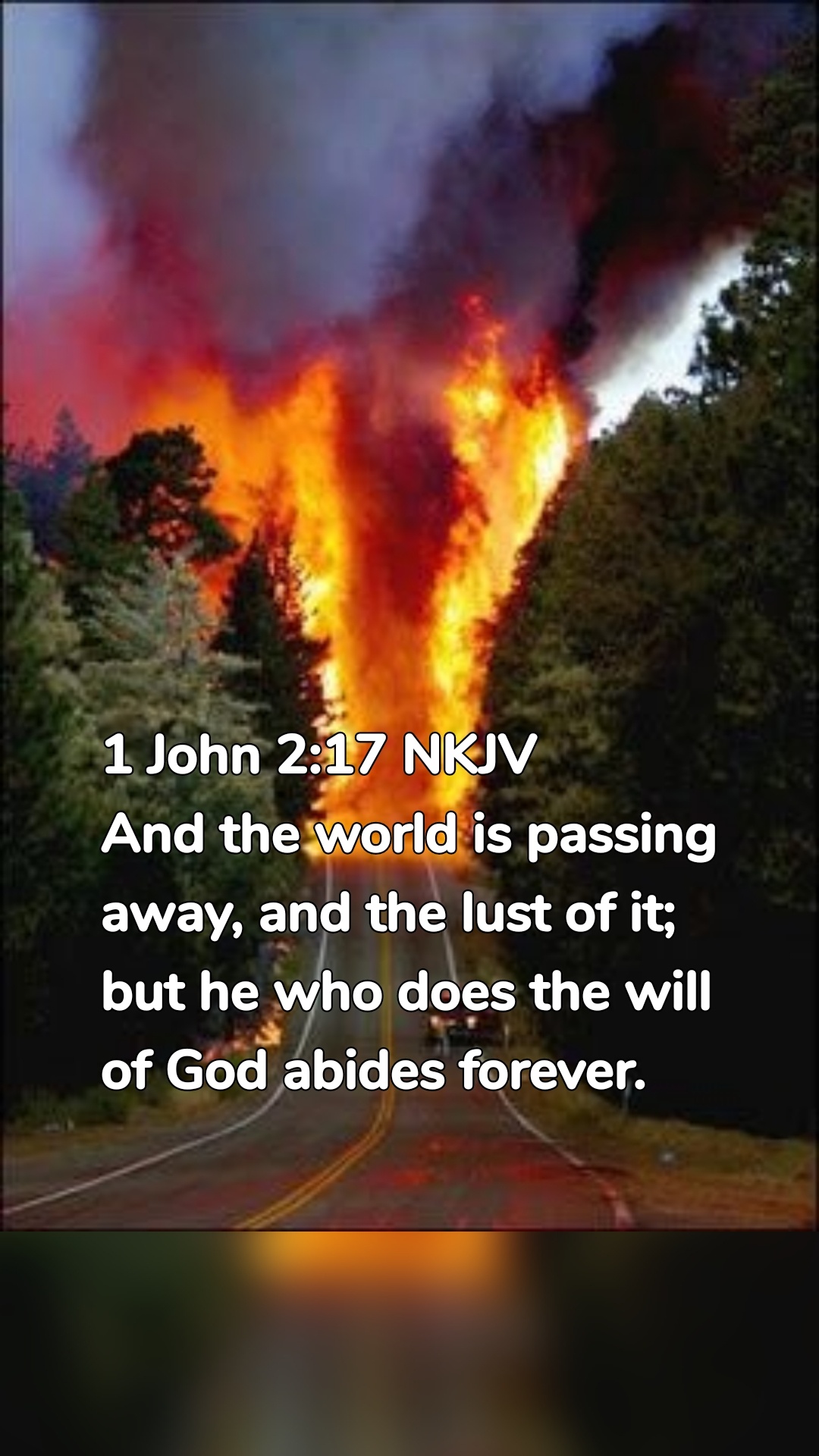 1 John 2:17 NKJV
And the world is passing away, and the lust of it; but he who does the will of God abides forever.