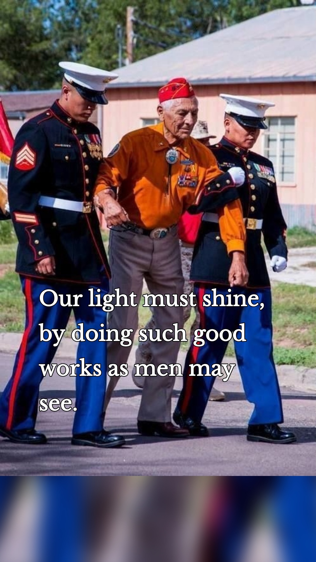 Our light must shine, by doing such good works as men may see.